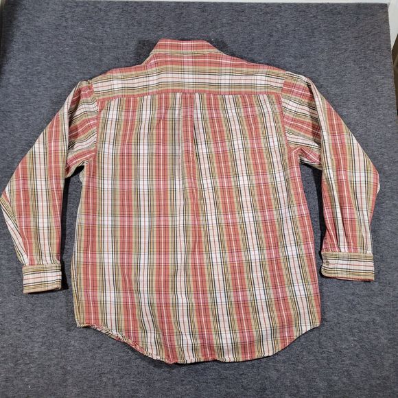 Vtg CALVIN KLEIN Shirt Weathered American Classic Sz XL Button Up Plaid - Picture 2 of 5